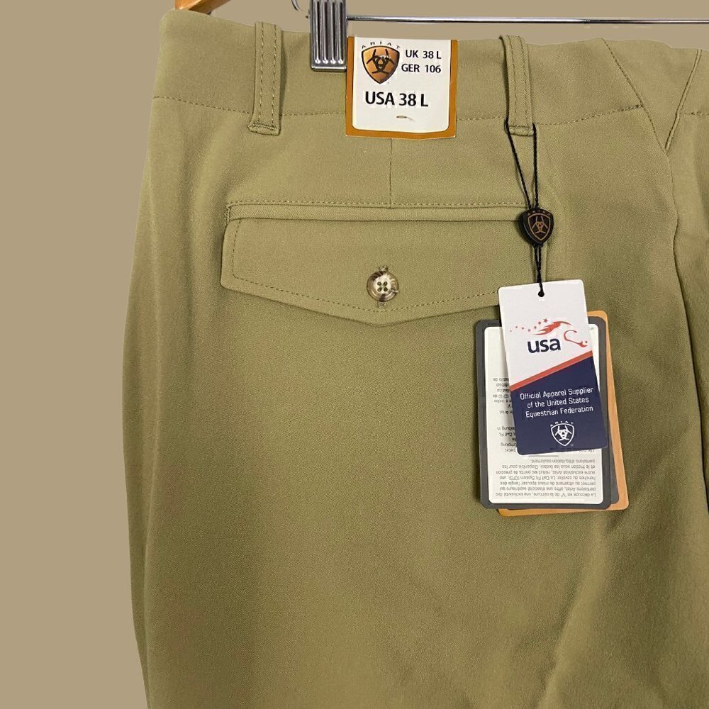 Ariat Mens Pro Circuit Breech Khaki 38 Long - Picture 7 of 11
